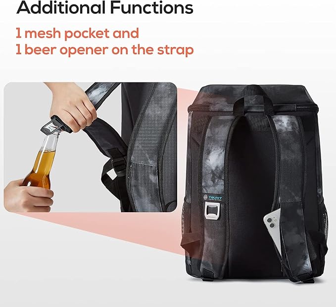 TOURIT Cooler Backpack Lightweight Insulated Backpack Cooler Leak-Proof - Image 5