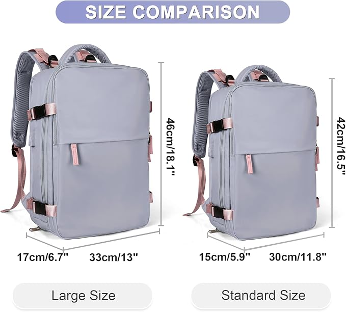 coofay Large Travel Backpack For Women Airline Approved Carry On Backpack - Image 2