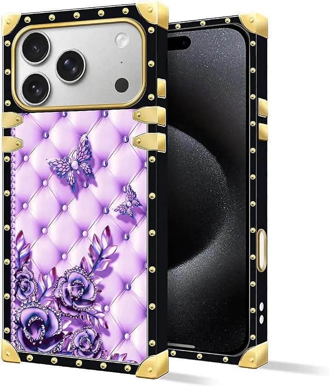 for iPhone 17 Pro Case Luxury Golden Decoration - Image 2