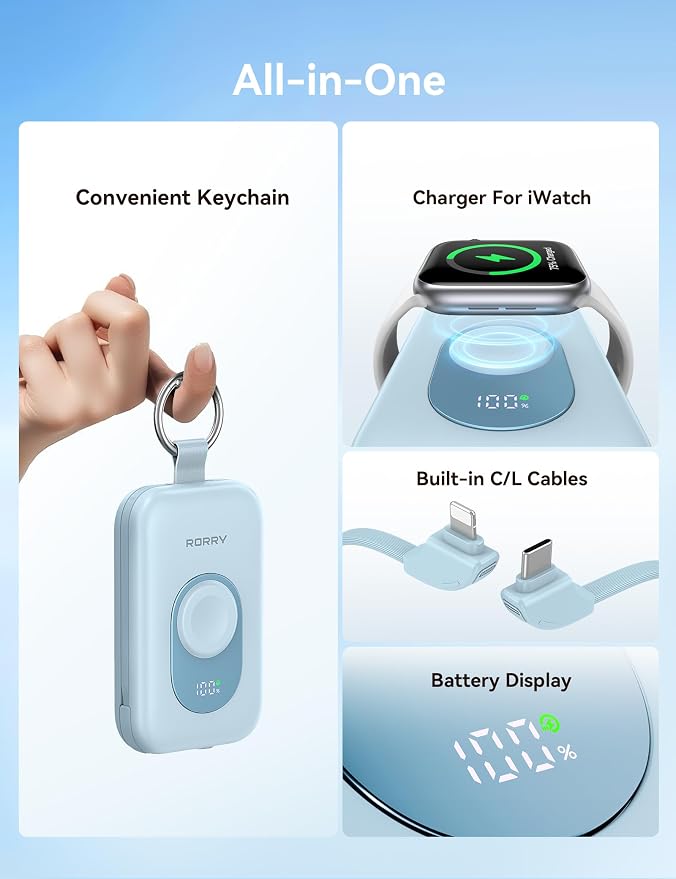 RORRY Portable Charger, 20000mAh PD 30W Portable Charger Power Bank - Image 2