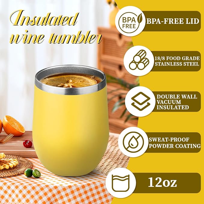 12oz Stemless Wine Tumbler - Image 5
