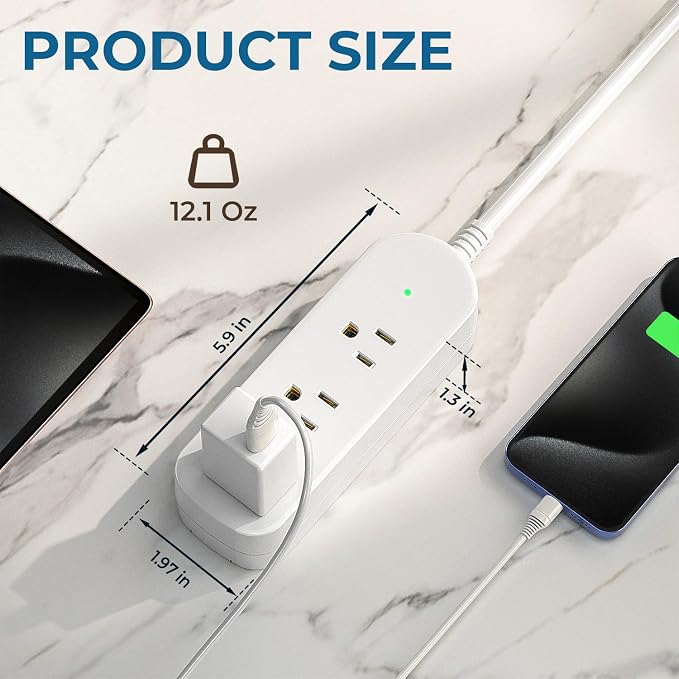 Outdoor Power Strip Weatherproof, IPX6 Waterproof Surge Protector - Image 2