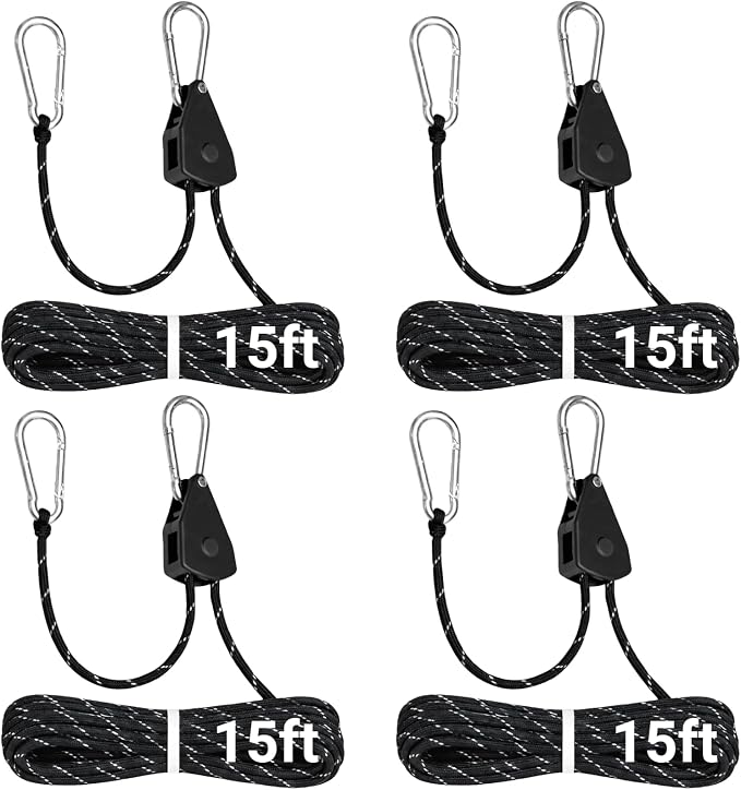 Longer 18ft Ratchet Straps Ropes Tie Down Rope Strap Small Mini Reflctive - Image 9