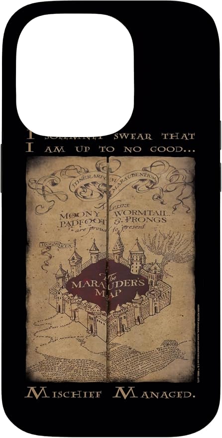 iPhone 14 Pro Harry Potter Marauder's Map Words Case by HarryPotter