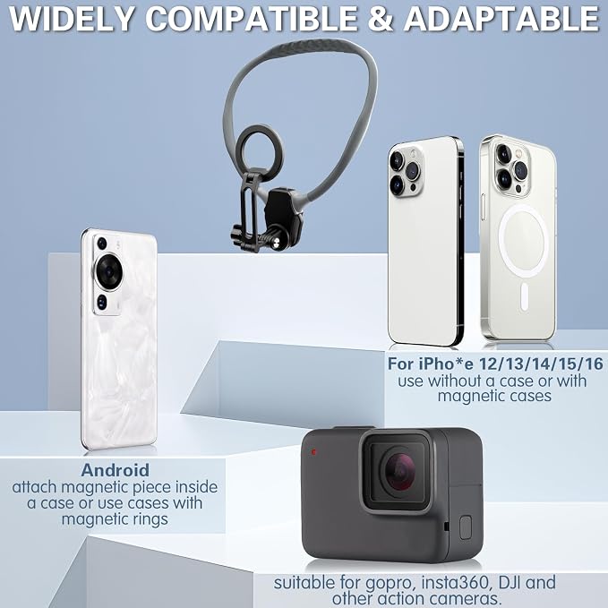 Beviliu Magnetic Neck Phone Holder - Image 2