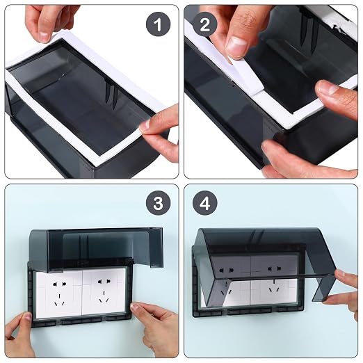 Cabilock Outlet Cover Outdoor Plug Box Guard Case Protector Double-Position - Image 5