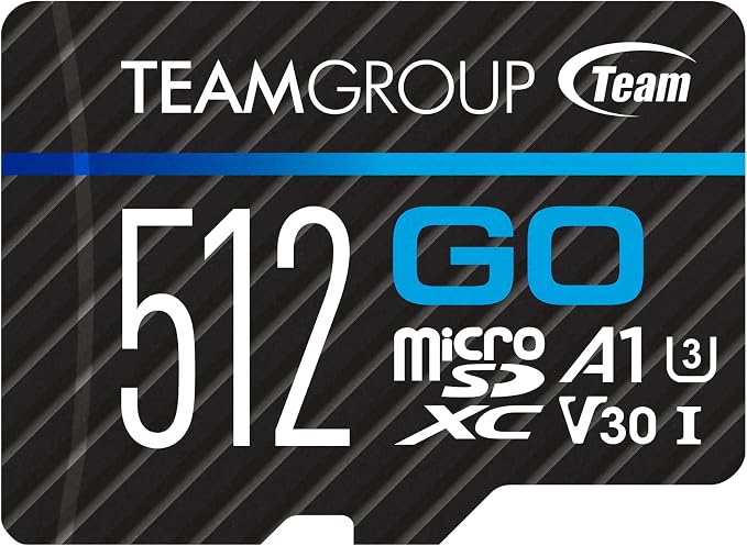 TEAMGROUP GO Card 512GB MicroSDXC UHS-I U3 V30 4K by TEAMGROUP