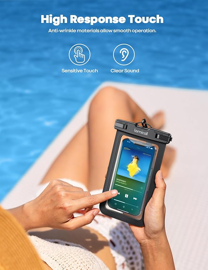 Lamicall Waterproof Phone Pouch Case Bag - Image 5