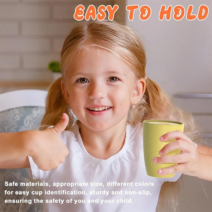 Homienly Drinking Glasses & Shatterproof Cups Set of 4 | Premium Wheat Straw - Image 6