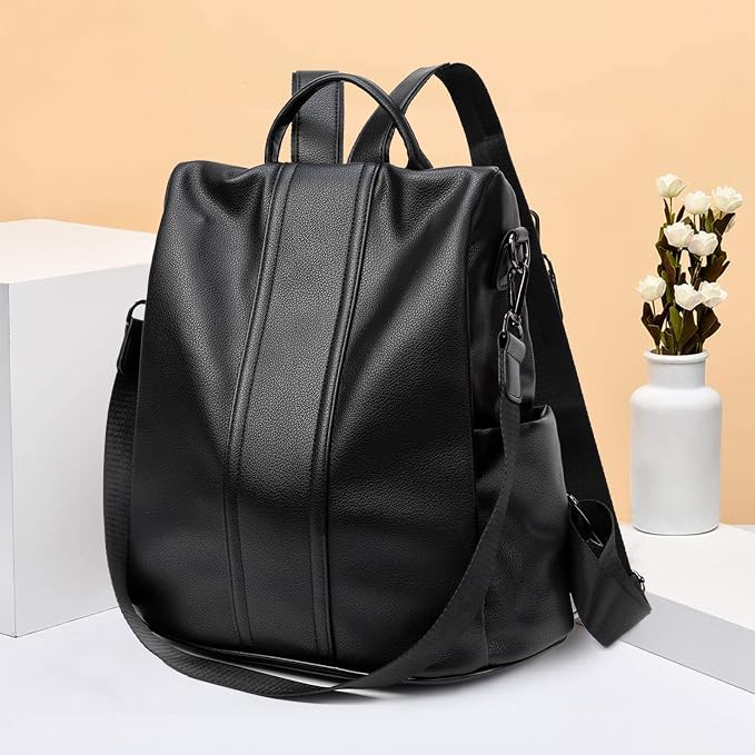 PINCNEL Women Backpack Purse Waterproof Nylon Anti-theft Rucksack Lightweight - Image 6