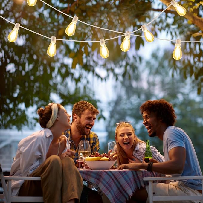 Larkvue 192FT LED Outdoor String Lights, Linkable Patio Light - Image 4