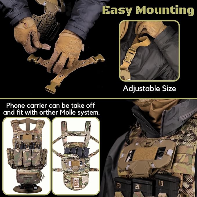 Let Me Be FoldPanel Chest Vest Set, Chest Rig Phone Mount - Image 7