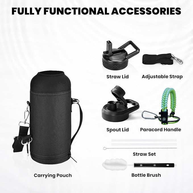 RAYMYLO Insulated Water Bottle 32 oz, Triple Wall Vacuum Stainless Steel - Image 6