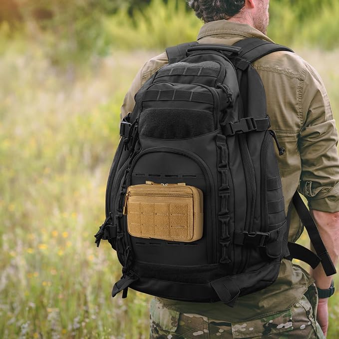 FRTKK Tactical Molle Admin Pouch Utility Laser Cut EDC Tool Pouch Bag - Image 7