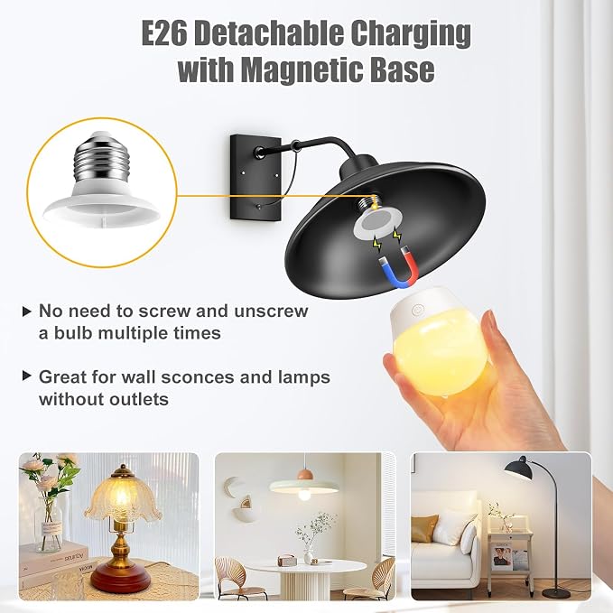 Brightown E26 Rechargeable Light Bulb - Image 2