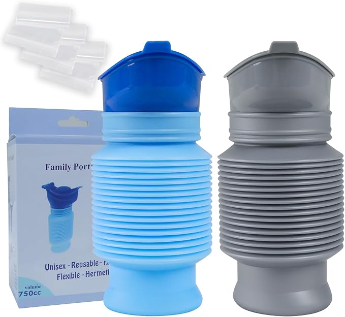 Pee Bottles for Men, Portable Urinal for Men, Collapsible Urine Bottle 750ML by LeetyeMeiHealth