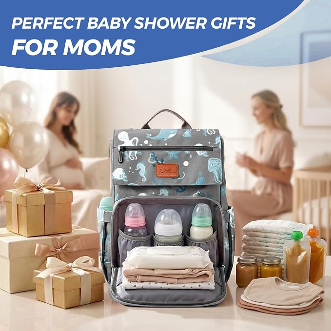 PILLANI Baby Diaper Bag Backpack - Image 7
