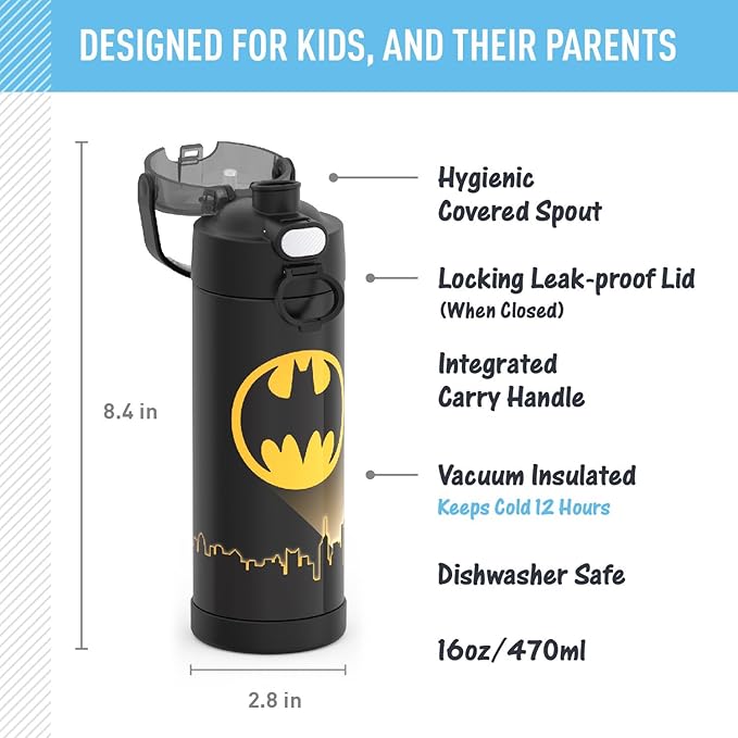 THERMOS FUNTAINER 16 Ounce Stainless Steel Vacuum Insulated Bottle - Image 2