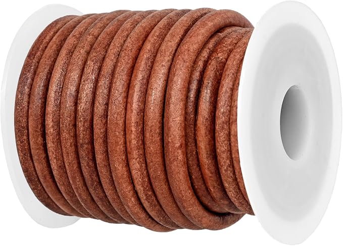 GENIQUE Real/Genuine Round Leather String Cord by GENIQUE