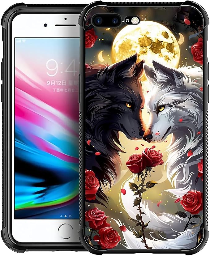 Case for iPhone 7 Plus/8 Plus, Soft Silicone Hard Acrylic for Shock Protection by FKBRCL4U