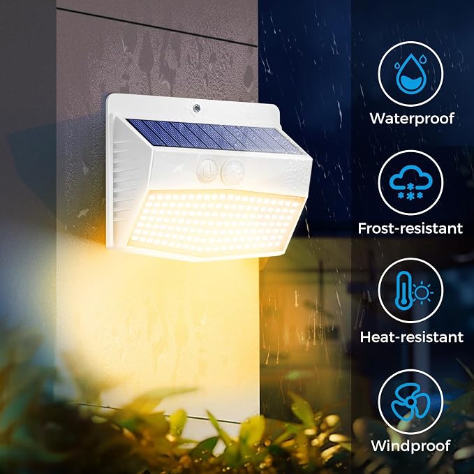 Peasur Solar Outdoor Lights, Motion Sensor Security Lights - Image 4