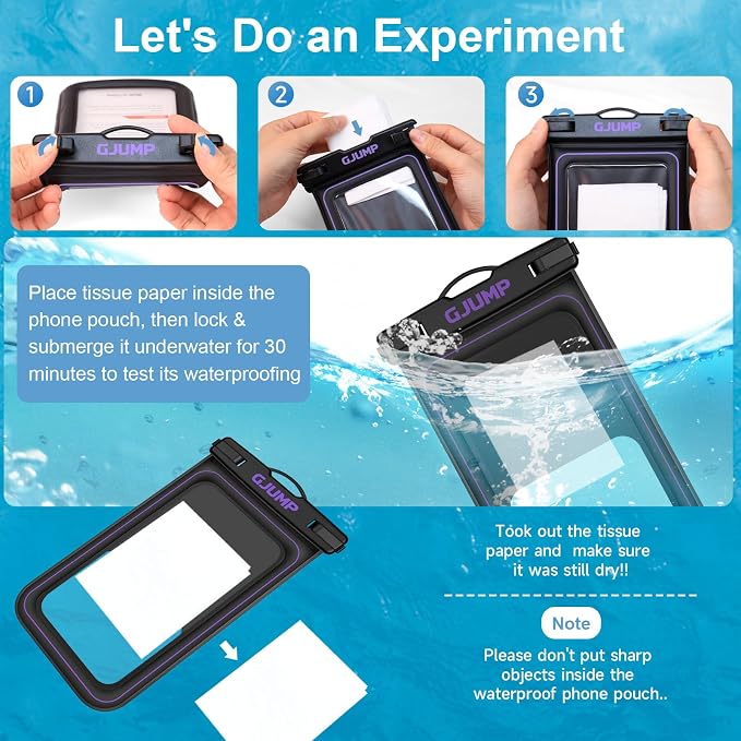 Waterproof Phone Pouch Floating 2 Pack, IP68 Dry Bag Compatible - Image 8