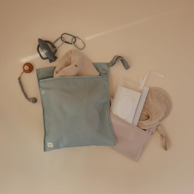 mushie Water Resistant Wet Bags | Large & Small Reusable Storage Bag - Image 8