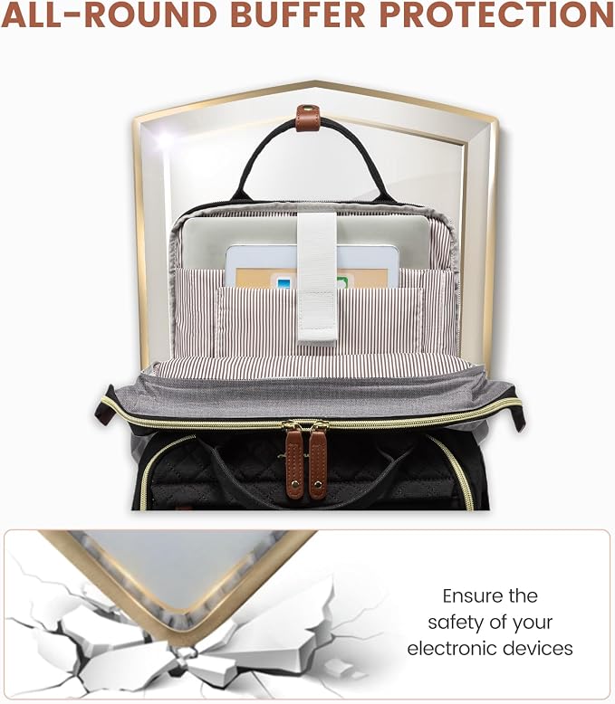 LOVEVOOK Laptop Backpack for Women, 15.6'' Waterproof Nurse Bag Teacher Work - Image 6