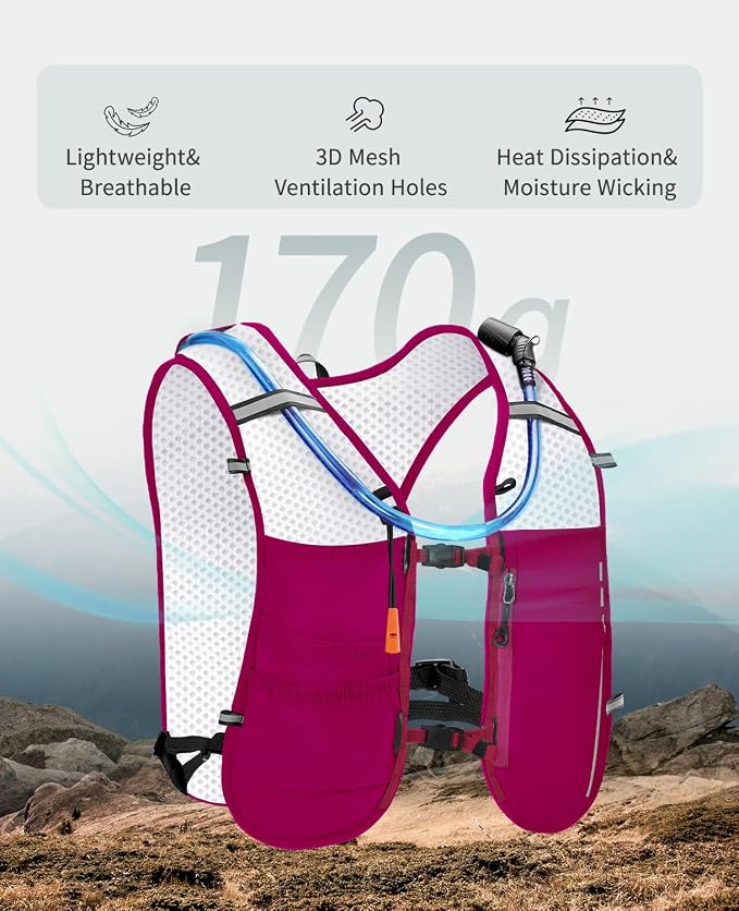 ECOHUB Running Hydration Vest Backpack, Lightweight Breathable Pack - Image 2