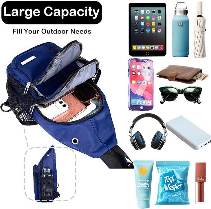 JENAGREEN Waterproof Sling Backpack Crossbody Sling Bag, Cross Bag Adjustable - Image 9