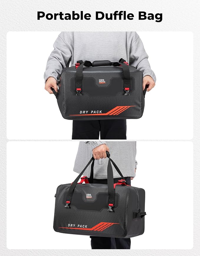 KEMIMOTO Waterproof Duffle Bag 45L Heavy Duty Marine Dry Bags Backpack Jet Ski - Image 7