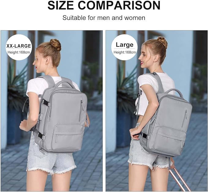 WONHOX Large Travel Backpack Carry on Flight Approved Laptop Work Business - Image 2