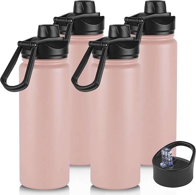 VEGOND 40 oz Insulated Water Bottle Bulk Stainless Steel Metal Water Bottles by VEGOND