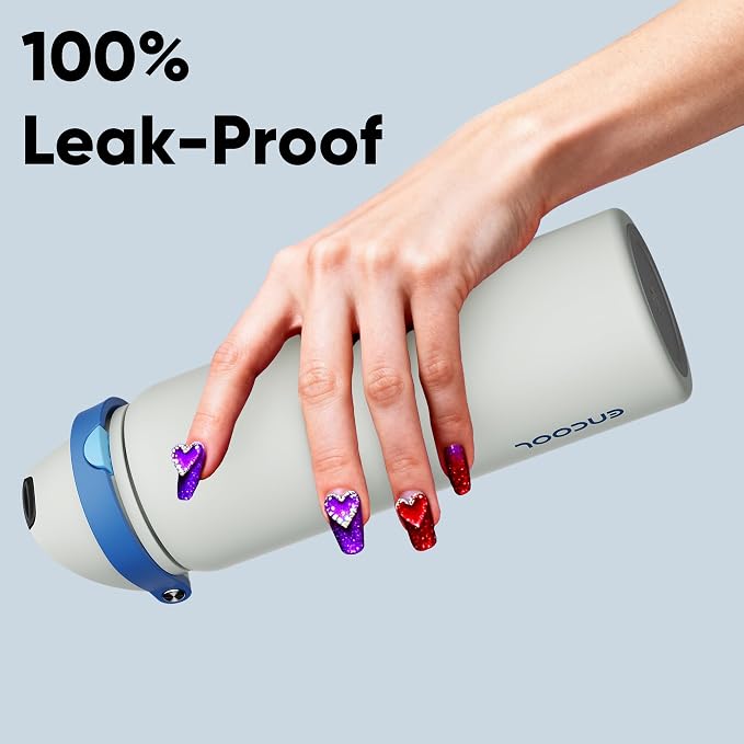 Insulated Water Bottle with Straw - Image 6