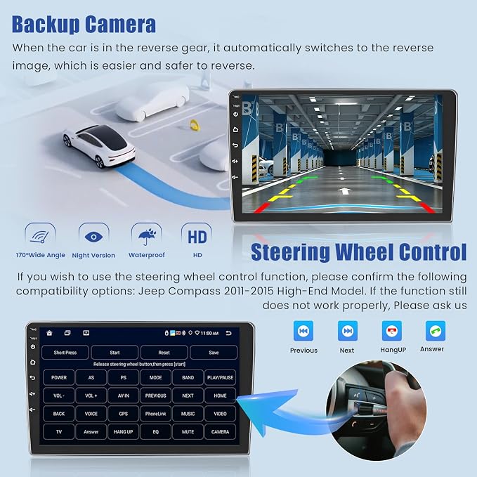 Android 15 Car Radio for Jeep Compass Patriot 2010-2016 - Image 7