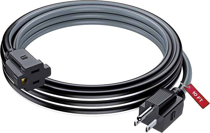 Maximm 10 Ft Black, Heavy Duty 16 AWG, ETL Listed by MaximmCable