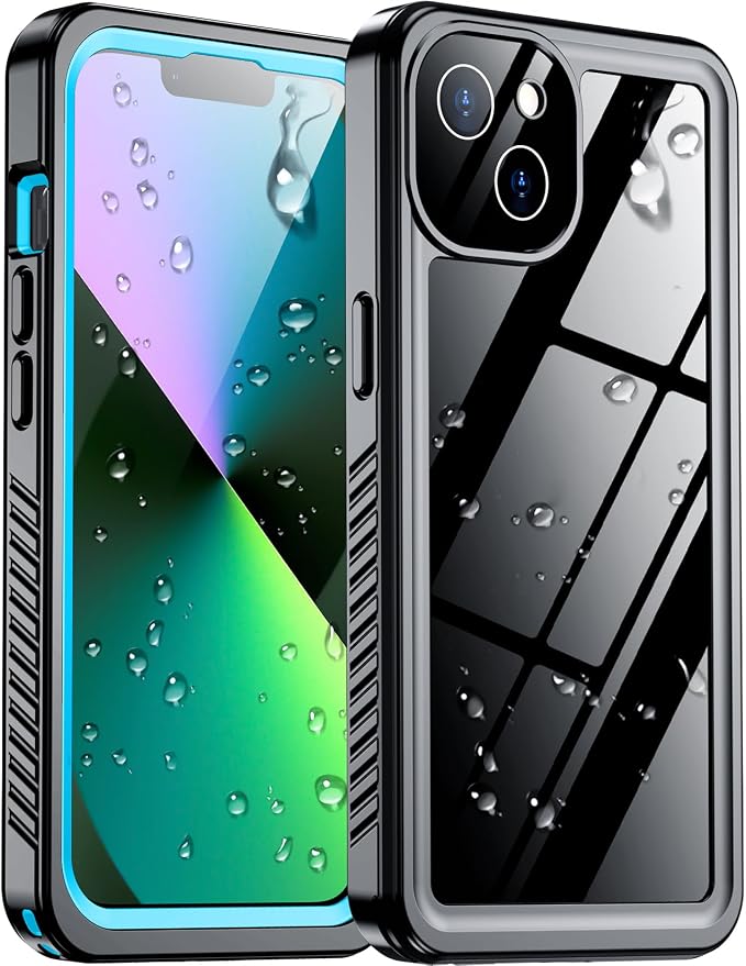Temdan Compatible with iPhone 13 Case Waterproof, Built-in Screen & Camera by Temdan