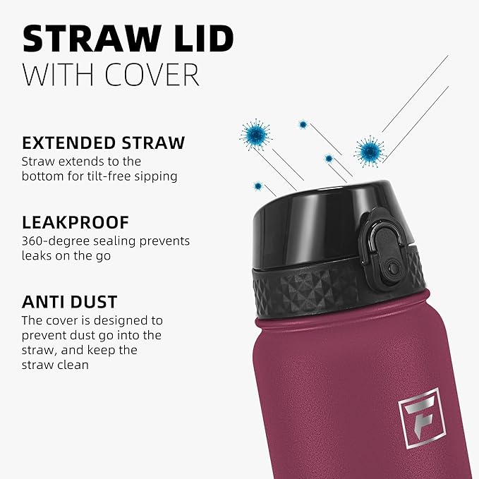 Fanhaw 20 oz Insulated Stainless Steel Water Bottle - Image 4