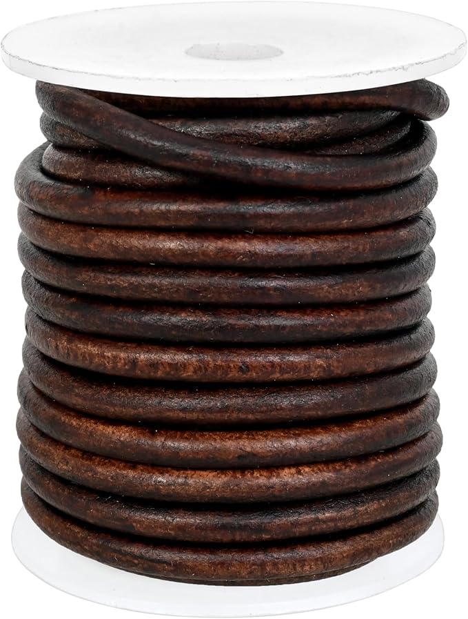 GENIQUE Real/Genuine Round Leather String Cord - Image 2