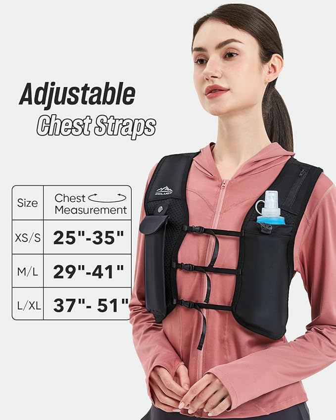 Zelvot 2 Pack Running Vest Soft Flask, BPA-Free 500ml Collapsible Water Bottle - Image 7