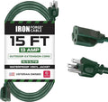 Iron Forge Cable Weatherproof 15 Ft Outdoor Extension Cord by IronForgeCable