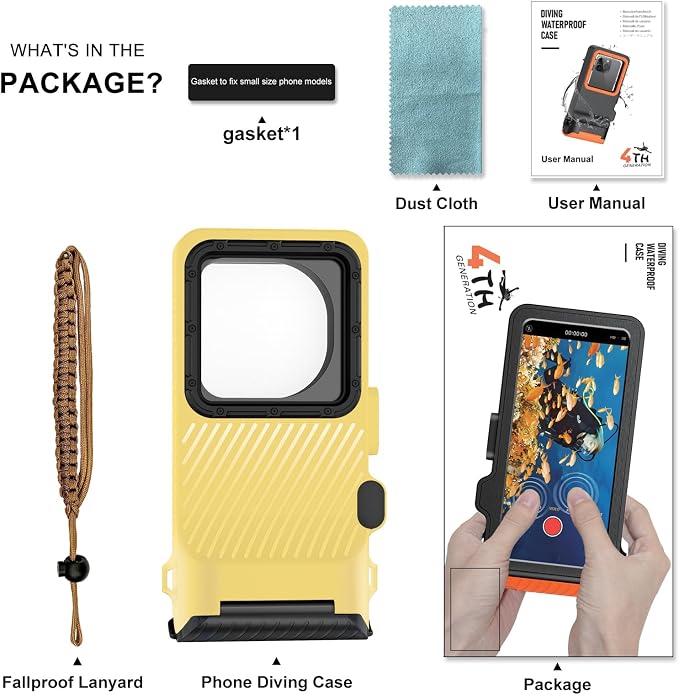 Waterproof Phone Case for Snorkeling & Diving, IP68 Waterproof Hard Case for - Image 6