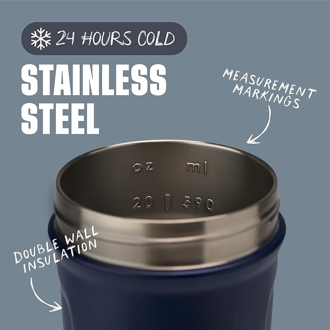 BlenderBottle Sport Insulated Stainless Steel Shaker Bottle - Image 3