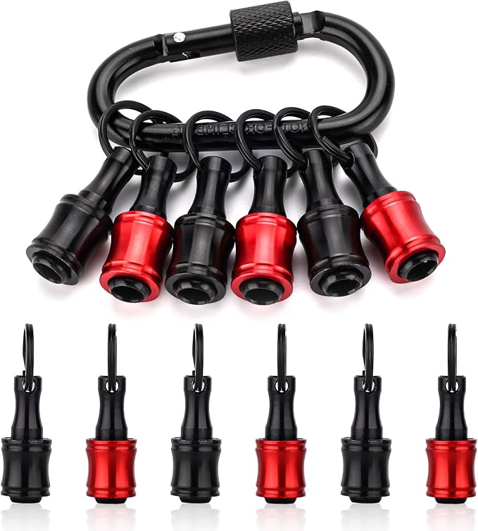 katerk 6pcs Red&Black Bit Holder by Katerk