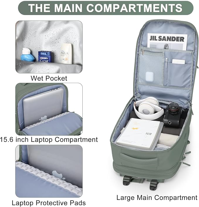Extra Backpack For Traveling On Airplane Travel Backpack For Women Men Airline - Image 4