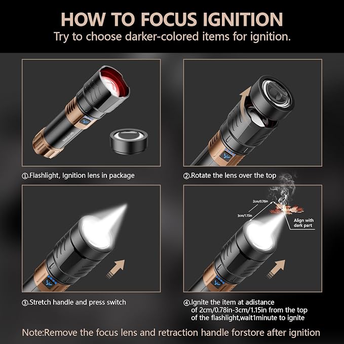 SKYFIRE Rechargeable Flashlights High Lumens Plus - Image 2