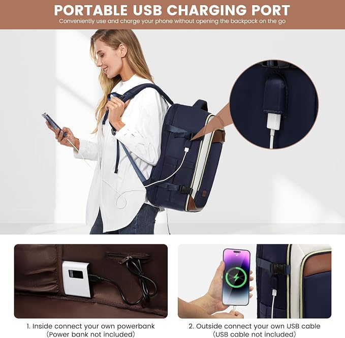 LOVEVOOK Travel Backpack for Women, 40L Carry On Backpack - Image 7