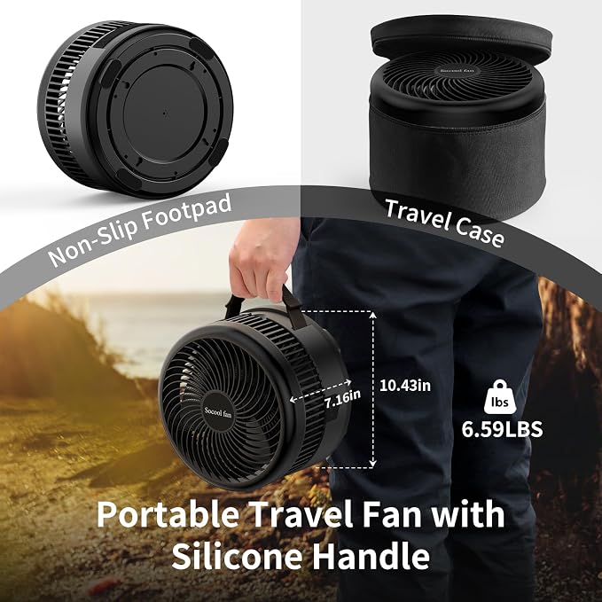 Socool 40000mAh Portable Fan Foldable Battery Rechargeable - Image 7