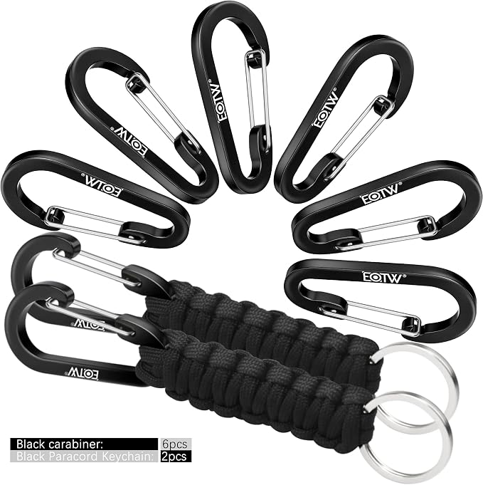 EOTW Paracord Keychain for Men Women Paracord Carabiner Backpack Keychain - Image 5
