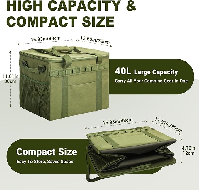 FUNANASUN 40L Tactical Camping Storage Bag - Image 5